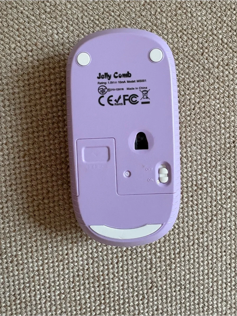 Wireless Jelly Comb Lavender Mouse 💜💜💜